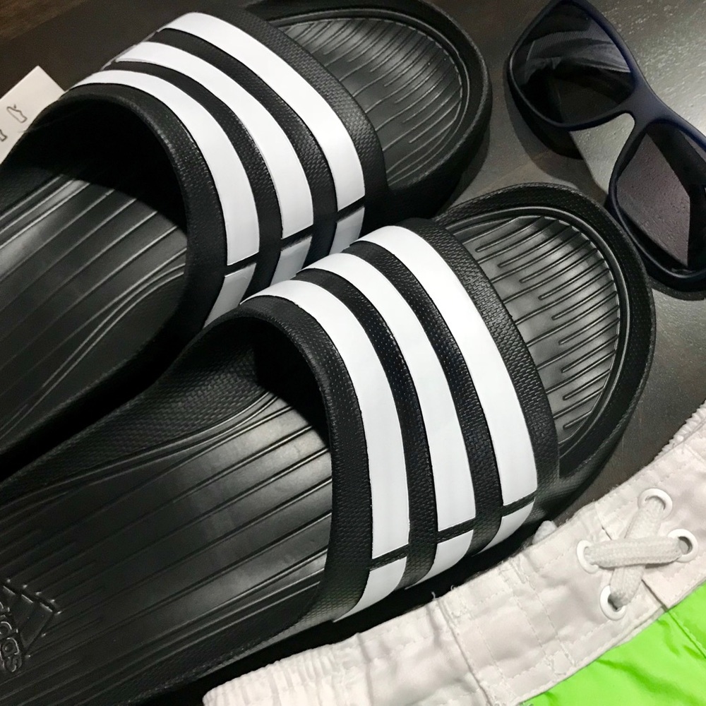 Adidas Duramo Slides Men Sandals size 12 - Picture 8 of 8